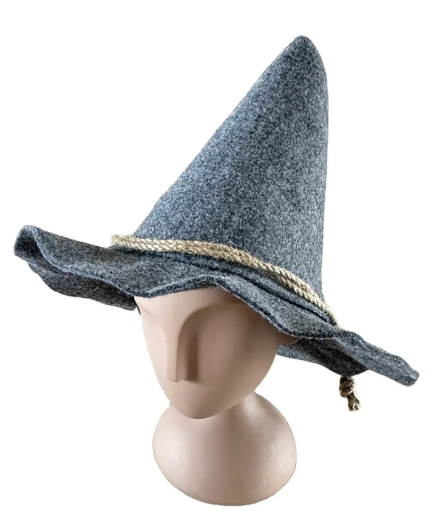 Halloween Witch Hat Dress Up Oktoberfest Hat Foldable Wide Brim Cosplay beer Hat
