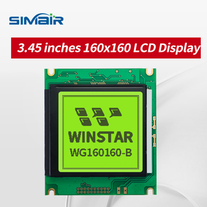 WG160160B-screen orijinal stok LCD modülü sarı-yeşil ekran tek-renkli nokta dizi yüksek çözünürlüklü 5V