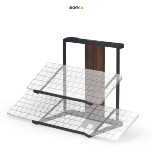 SAMDI alüminyum alaşımlı bilgisayar klavye Stand braketi tepsi klavye yükseltici tutucu - Product Image 1