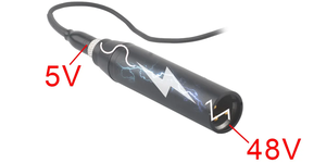 XLR-3电源适配器TA3F迷你3针电容麦克风XLR转换器至3针公XLR音频混合器幻像电源适配器 - Product Image 3