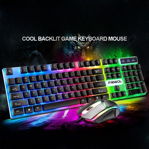 W01-W10 Mechanical <strong>Keyboard</strong> USB Wired <strong>Keyboard</strong> RGB rainbow Light for Gaming Computer 104keys Ergonomics Multimedia <strong>Keyboard</strong> Set - Product Image 4