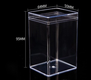 Con số hiển thị trường hợp Acrylic Hộp tinh thể PS nhựa trong suốt bong bóng Mart tủ trưng bày cho bánh quy trang trí hiển thị đứng - Product Image 2