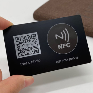 Silone NFC数字商务金属卡，带二维码到您的企业 - Product Image 6