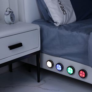 ไฟ Puck LED RGB RGBW ไร้สาย,พร้อมรีโมตคอนโทรลติดใต้ตู้ตู้เสื้อผ้า - Product Image 6