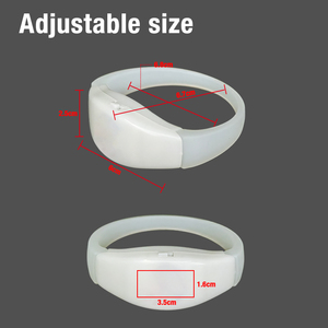 SUNJET Nuovi Prodotti Personalizzato Programmabile A Distanza Controllata Led Lampeggiante Braccialetto In Silicone, Radio di Controllo Rfid Light Up Wristband - Product Image 3