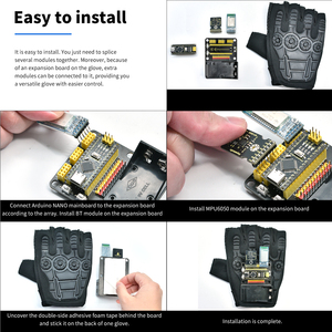 KS0564 Keyestudio Motion Sensing Glove Gesture Control Smart Car per Arduino