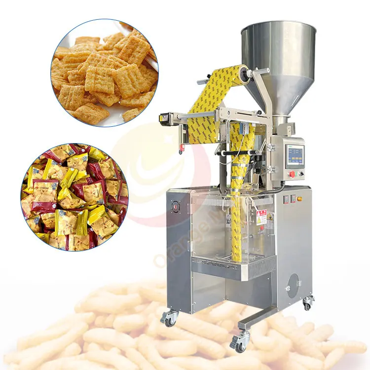 ORME Petite Ensacheuse Biscuit Paquete vertical Corn Puff Máquina automática de paquete de chips con nitrógeno