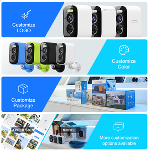 กล้องแบตเตอรี่อัจฉริยะ3MP/5MP IP66กลางคืนกล้องรักษาความปลอดภัยกลางแจ้งไร้สาย WiFi - Product Image 6