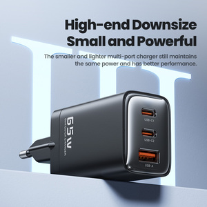 Toocki <strong>Nice</strong> Quality 65 W GaN <strong>Charger</strong> Fast <strong>Charger</strong> Type c with Three Ports Fast <strong>Charger</strong> EU Plug - Product Image 6