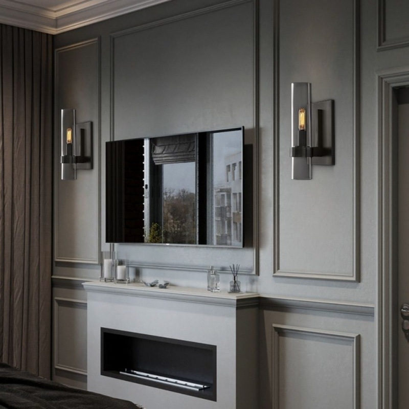 Nieuwe Chinese Postmoderne Licht Luxe Koperen Wandlamp Nordic Retro Woonkamer Slaapkamer Gangpad Achtergrond Wandlamp