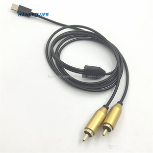 Cable USB C a 2 RCA macho, convertidor tipo C a RCA, adaptador de Audio para altavoz - Product Image 3