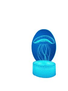 Boyid โคมไฟ LED ตกแต่งลายการ์ตูนสีสันสดใสสำหรับยามค่ำคืนของ3D เมดูซ่ารีโมทคอนโทรลแบบสัมผัสโคมไฟตั้งโต๊ะขนาดเล็กแบบ Div - Product Image 3
