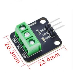 DS18B20 Módulo de sensor de temperatura completamente impermeable Sonda de termómetro digital + módulo con cable