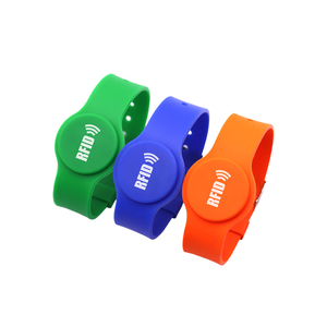 Waterproof Adjustable Id Bracelet RFID Silicone Wristband 13.56MHz Full Color Customized QR <strong>Code</strong> for Access Control System - Product Image 5