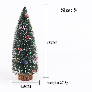 ミニクリスマスツリー卓上装飾品プラスチック鉄粘着ビーズクリスマス装飾クリエイティブ卓上小さなクリスマスツリー - Product Image 2
