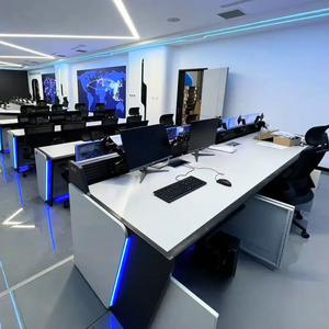 Sala di controllo mobili Data Center professionale multi Computer Workstation comando centro Console tavolo - Product Image 6