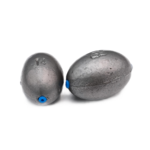 Großhandel oliven förmige Eisen-Eier senker 14g bis 150g für Salzwasser barsch oder Fluss fischen - Product Image 2