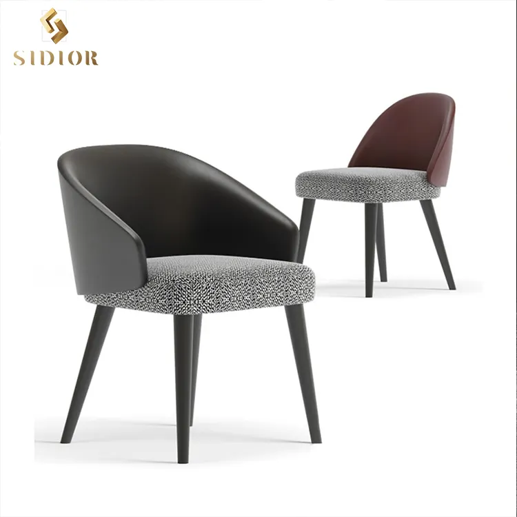Cadeira de couro luxuosa moderna, alta qualidade, para hotel, banquete, cadeira de jantar, evento, casamento, casa, sala de estar, festa