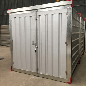 Contenedor de almacenamiento modular prefabricado movible portátil directo de fábrica de estructura de acero industrial de diseño moderno para almacenes - Product Image 1