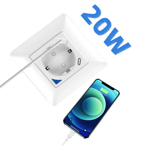 Tuya akıllı yaşam APP uzaktan kumanda ab 16A Wifi duvar soket çıkış tipi C USB portu ile ses kontrolü alexa google