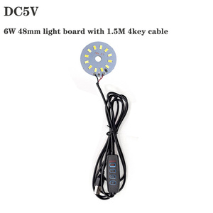 Sunssy 3 Colors Input <strong>5V</strong> USB Dimmable <strong>LED</strong> 5730 SMD <strong>3W</strong> 6W 10W Light Board Light Source with <strong>4</strong> Keys 1.5m Cable Controller - Product Image 5