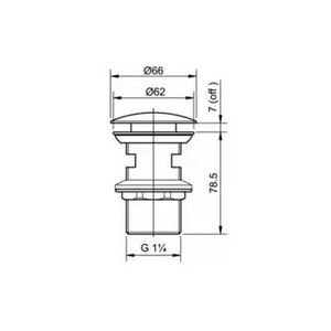Design moderno in lega di zinco lavabo scolapiatti tappo lavello per scarico di vanità lavello spingere verso il basso scarico Pop-up con Overflow