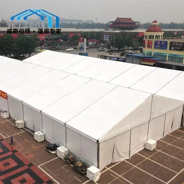 Tenda di lusso del partito con la struttura della lega di alluminio e il PVC bianco chiaro che copre il prezzo di fabbrica della tenda di nozze