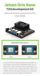 NVIDIA Jetson Orin Nano Developer Kit 4GB 20TOPS Core Board Module Development Kit Carrier Core Board Module TWOOWIN T201 - Product Image 4