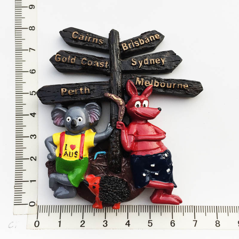 Panneau de rue koala kangourou