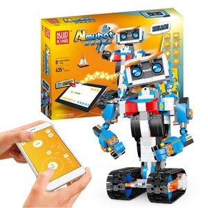 Juguetes de radiocontrol eléctrico DIY, montaje de robot, programación de juguetes de plástico, juego de bloques de construcción de control remoto - Product Image 1