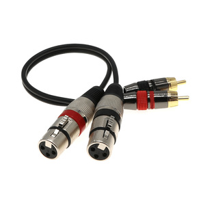 2 Rca macho a Xlr Dual macho hembra Cable de Audio chapado en oro para mezclador de micrófono amplificador de potencia amplificador de auriculares - Product Image 6