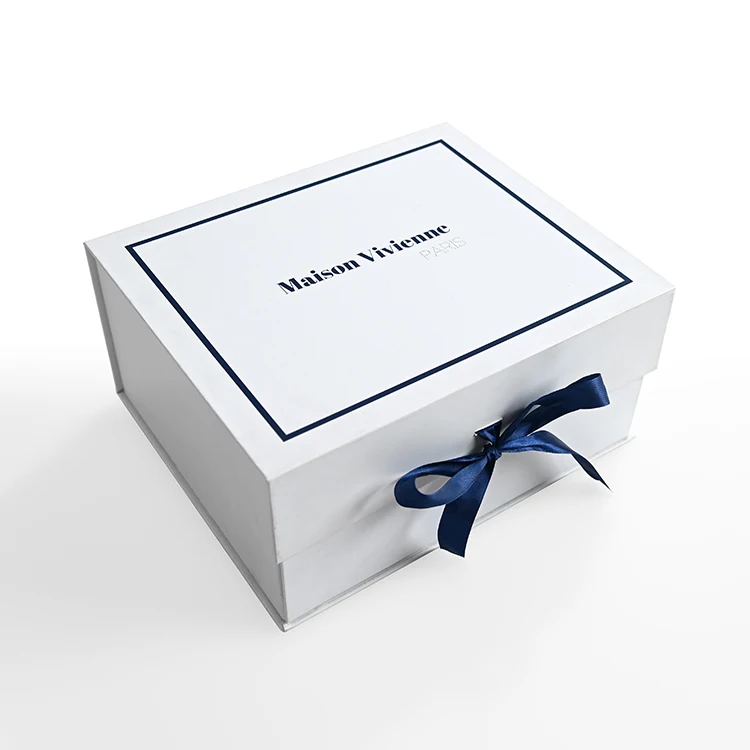  gift paper box with ribbon paperboard