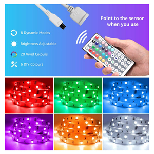 Заводская цена Alexa Google Home Tuya Wifi Bluetooth RGB смарт-контроллер Smd5050 Светодиодная лента для вечеринки