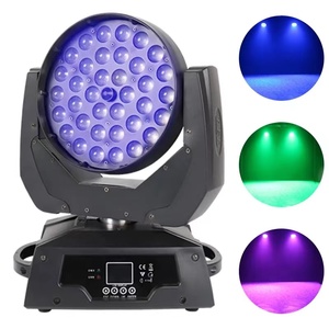 BOTAI 36x10W enerji verimli hareketli yıkama ışık RGBW LED çift soğutma sistemi DMX512 0-100% doğrusal karartma 30Hz DJ için Strobe - Product Image 3