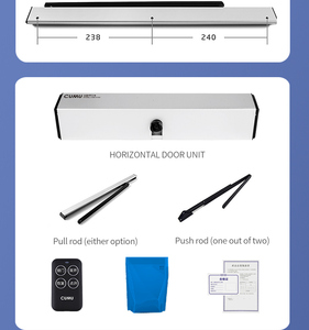 Cierrapuertas abatible de vidrio de madera eléctrico inteligente APP Operador de puerta de control remoto Puerta automática Sistema cerrado abierto - Product Image 6