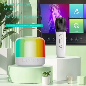 Mini portátil directo de fábrica 2025 para altavoz Bluetooth, altavoz de Karaoke inalámbrico de 5W para KTV familiar al aire libre para uso en computadora