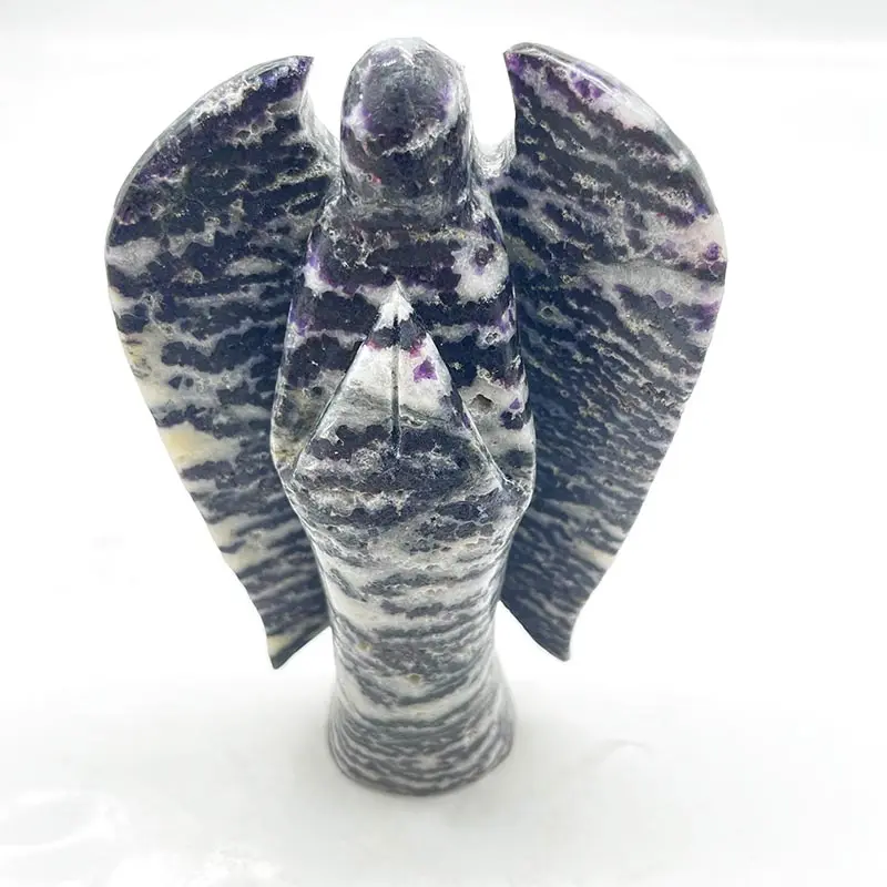 Grosir kerajinan kristal alami batu penyembuhan Sphalerite malaikat untuk dekorasi