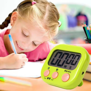 Nhựa hẹn giờ điện tử cho nhà bếp nướng và sinh viên xách tay đồng hồ bấm giờ thời gian quản lý nhắc nhở - Product Image 5