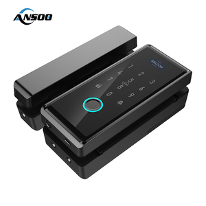 Elektrisches Schloss Cerradura Inteli gente Fingerabdruck-Passwort karte Smart Glass Door Lock für Glastür - Product Image 6