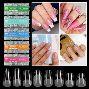 Yeni yüksek kalite yarım mat Nail Art İpuçları 600 adet çizilmeye ücretsiz ince yarı mat fransız tarzı İpuçları tırnak avrupa amerikan Nail İpuçları - Product Image 2