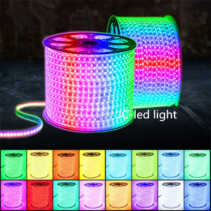 110V 120V 220V flex 60leds/m DMX müzik esnek RGB alüminyum profil led şerit işık açık bahçe için - Product Image 2