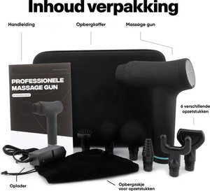 1-30スピードレギュレーション充電ブラシモーターポータブルハンドヘルドマッサージャー衝撃筋肉筋筋膜マッサージガン6マッサージヘッド付き - Product Image 3