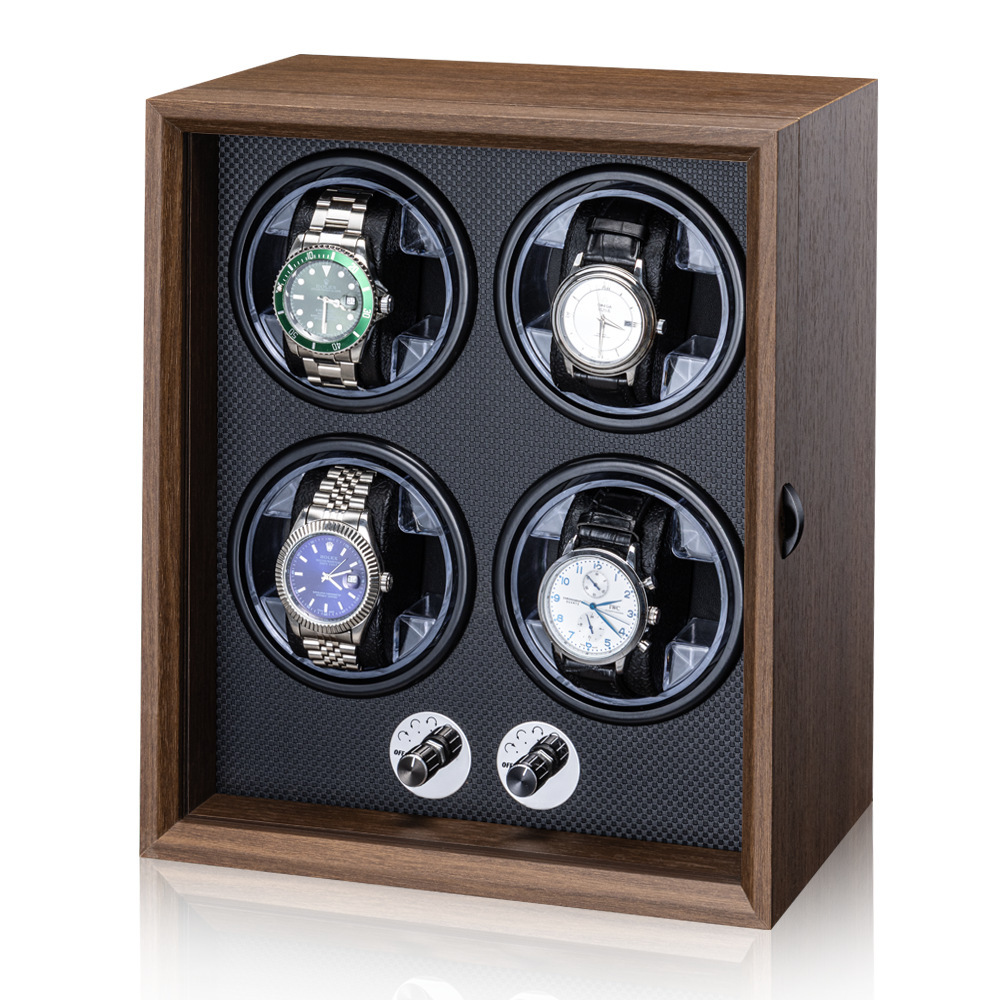 4 Slots Black walnut+Black