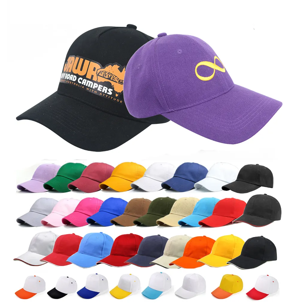 Nueva moda bajo Moq personalizado de gama alta sombrero personalizado gorras de béisbol Personalizadas Impresión 3D gorras deportivas ajustables