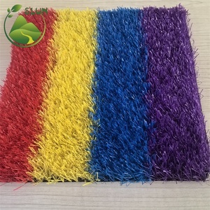 Nigeria thị trường cầu vồng cỏ nhân tạo Thảm cỏ nhân tạo mỗi cuộn màu tím cỏ nhân tạo giá mỗi mét vuông - Product Image 2