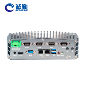 OEM ODM 2 Lan 6COM 1VGA/HD組み込みコンピュータIPCケースFanless工業用ミニPCサポートIntel Core I3 I5 I7 J6412 N100 N300 <span class=keywords><strong>Cpu</strong></span>