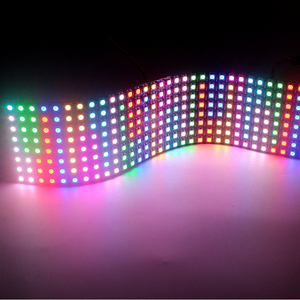 1PCS-5PCS DC5V WS2812B pannello LED flessibile digitale indirizzabile individualmente schermo a matrice RGB WS2812 modulo IC luce 64/256 Pixel