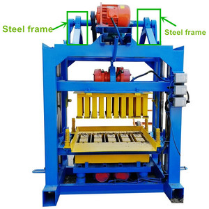 La máquina del bloque de enclavamiento QTJ4-40 motor eléctrico de cemento de ventilación de ladrillo máquina de fabricación de bloques en Nigeria - Product Image 3