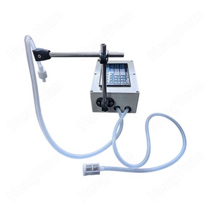 HY-GFK280-B ekonomik tip yarı otomatik masaüstü dijital sıvı dolum makinesi sıvı dağıtıcı - Product Image 6