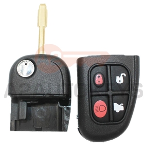 A2AUTOKEYS สำหรับ Jaguar X-Type S-Type S 1999-2009 XJ XJR 2002-2008 NHVWB1U241 4ปุ่ม315/433MHz ชิป4D60รถกุญแจอัจฉริยะระยะไกล - Product Image 4